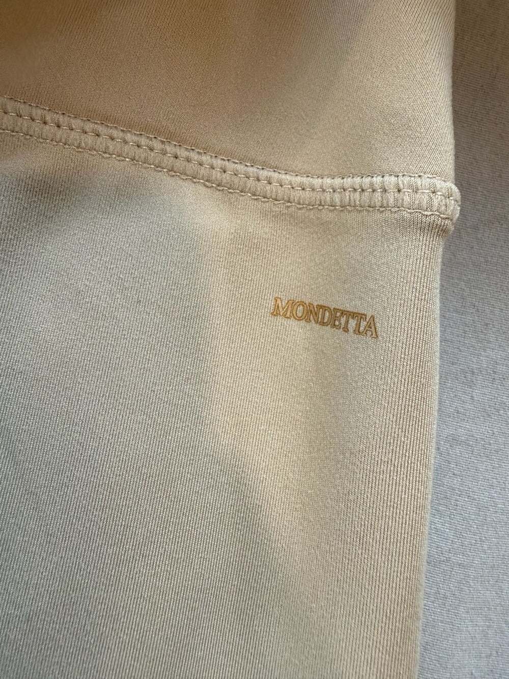 Mondetta Performance Luxury Women's Beige Wide Leg Drawstring Lounge Pants